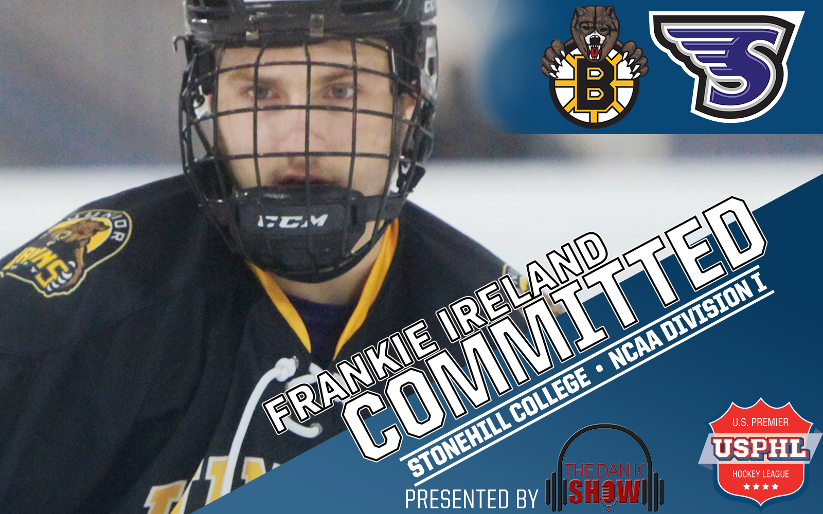Junior Bruins’ Longtime NCDC Veteran Ireland Commits To NCAA Division I Stonehill College