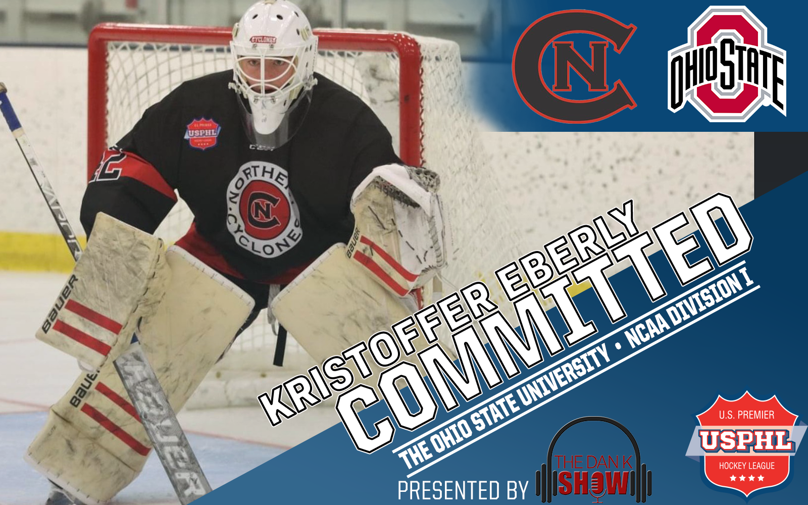 Northern Cyclones NCDC All-Star Goalie Eberly Commits To The Ohio State University