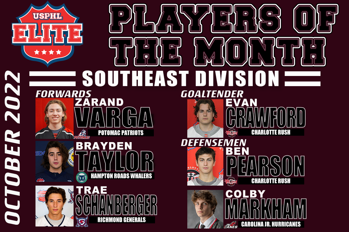 USPHL Elite Players Of The Month – October 2022: Southeast Division