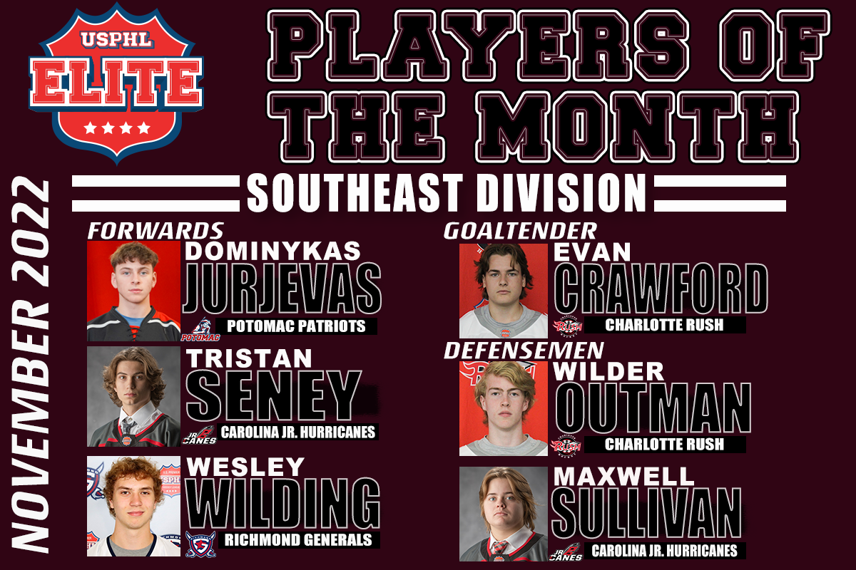 USPHL Elite Players Of The Month – November 2022: Southeast Division