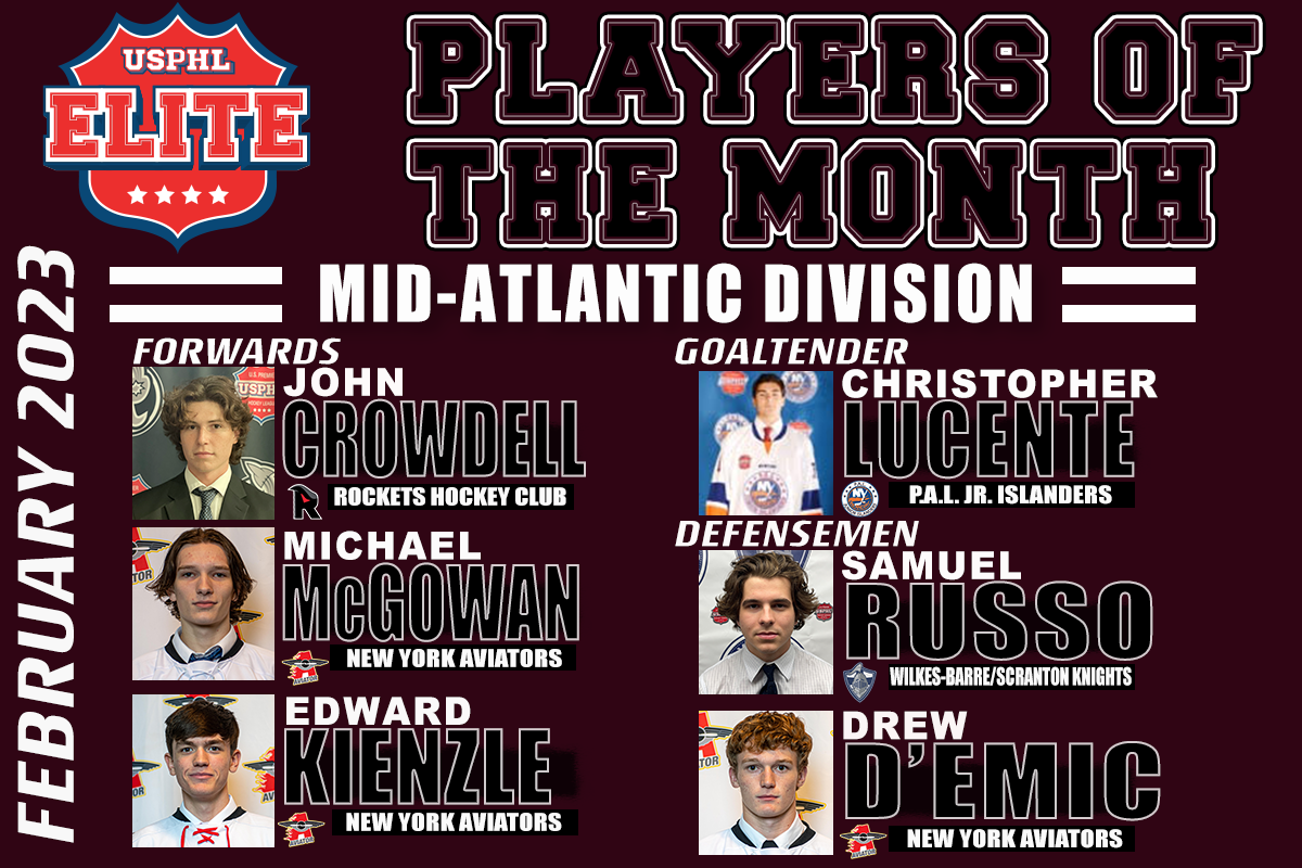 USPHL Elite Players Of The Month – February 2023: Mid-Atlantic Division