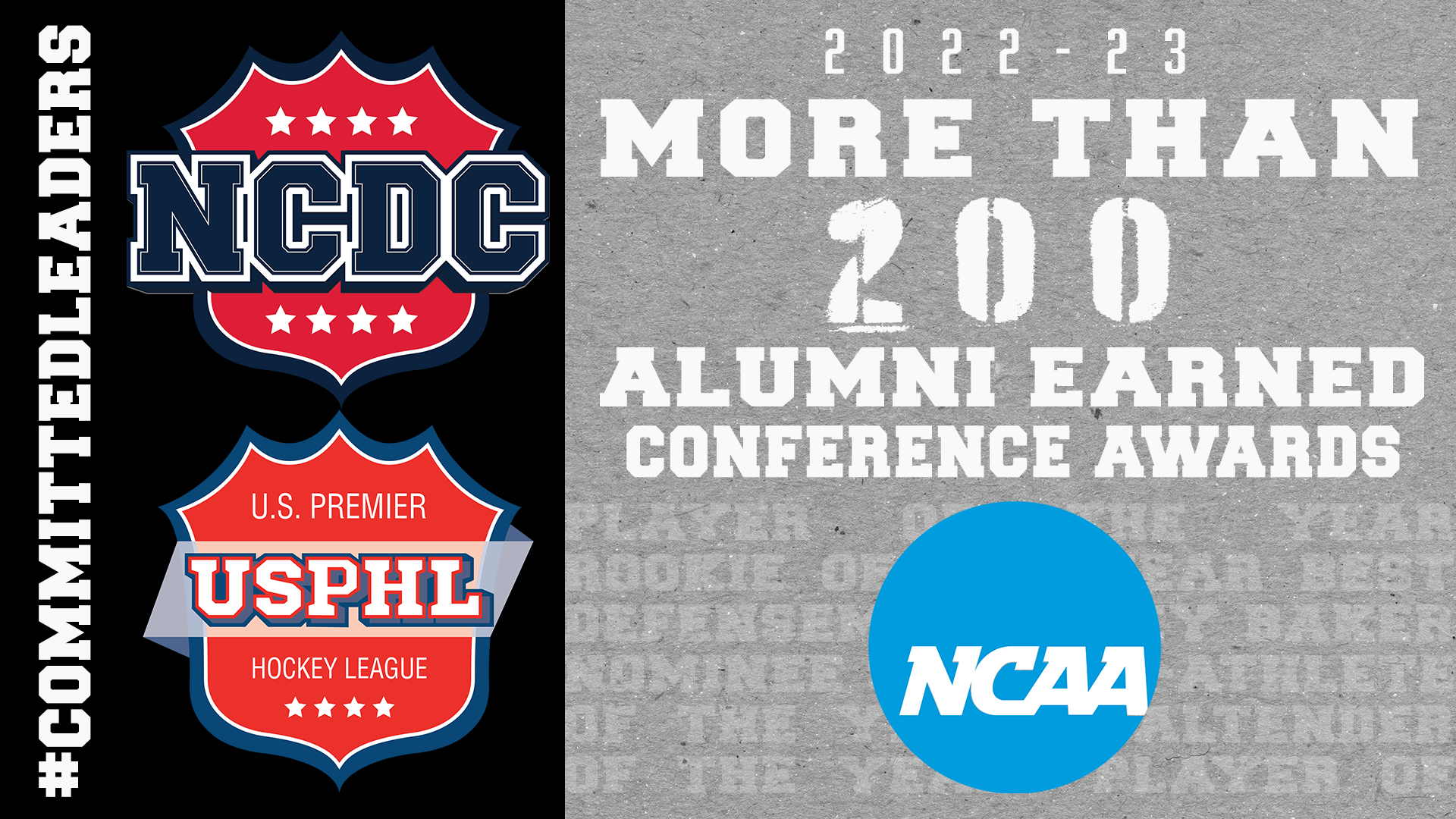 #CommittedLeaders: More Than 200 NCDC, USPHL Alumni Pull In NCAA College Hockey Awards